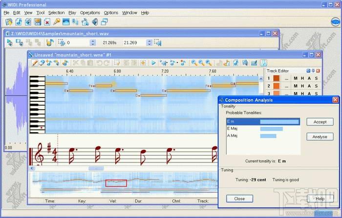 WIDI Recognition System,WIDI Recognition System下载,Wave转换成Midi