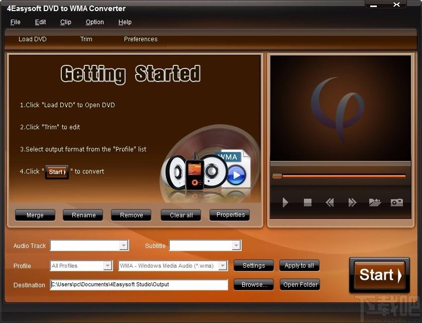 4Easysoft DVD to WMA Converter,DVD转WMA,音频转换