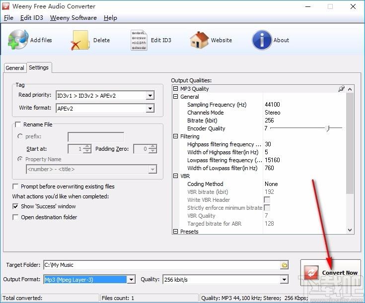 Weeny Free Audio Converter,音频格式转换器,音频转换