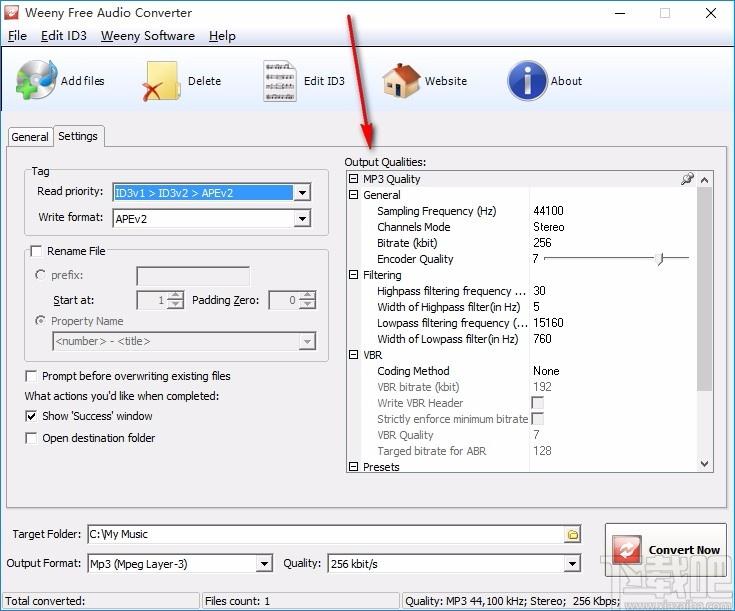 Weeny Free Audio Converter,音频格式转换器,音频转换