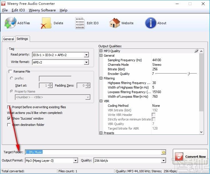 Weeny Free Audio Converter,音频格式转换器,音频转换