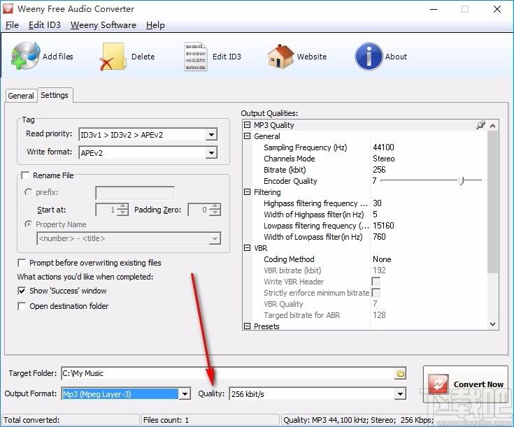 Weeny Free Audio Converter,音频格式转换器,音频转换