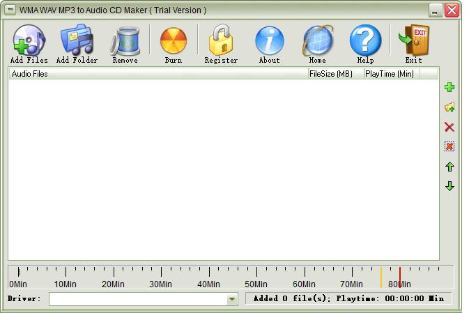 WMA WAV MP3 to Audio CD Maker下载,CD刻录,音乐CD